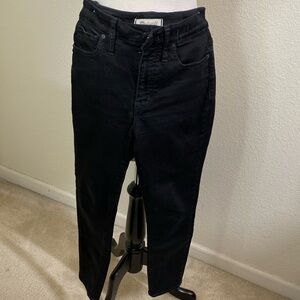Madewell curvy high-rise skinny black denim‎ jeans 27P